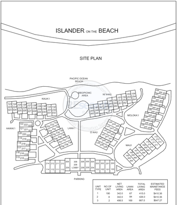 Kauai Condo Property Map, Islander on the Beach, on behalf of Kauai Realtor, Yelena Okhman
